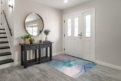 Indoor door mat Colorful marble