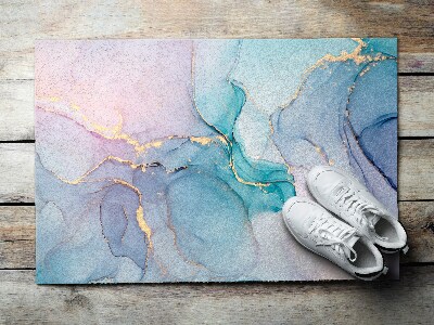 Indoor door mat Colorful marble