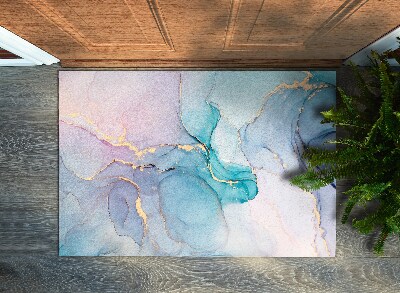 Indoor door mat Colorful marble