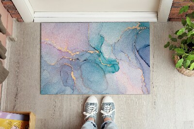 Indoor door mat Colorful marble