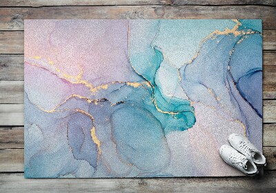 Indoor door mat Colorful marble