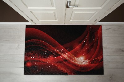 Door rug Red abstraction