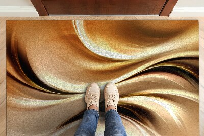 Door rug Golden abstraction