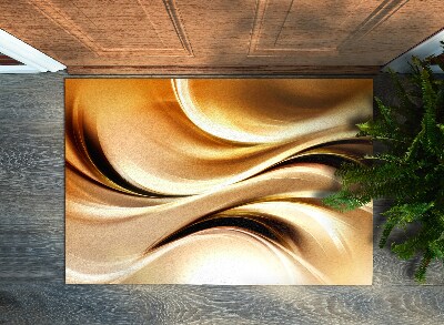 Door rug Golden abstraction