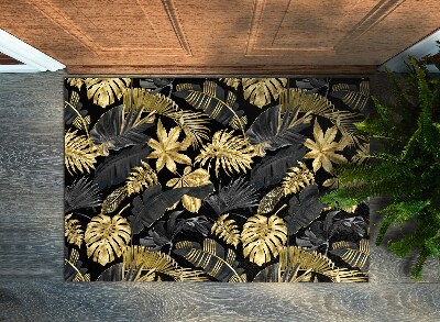 Door mat Golden plants