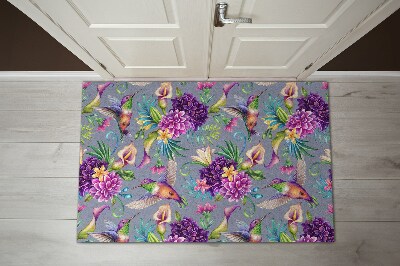 Indoor doormat Flowers birds