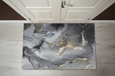 Door mat indoor Gray marble