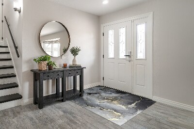 Door mat indoor Gray marble