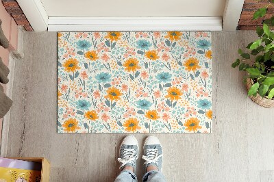 Door mat indoor Floral pattern