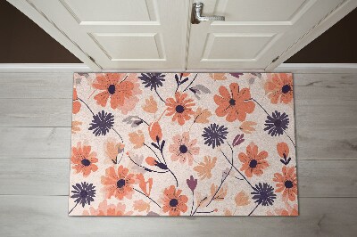 Entry mat Floral pattern