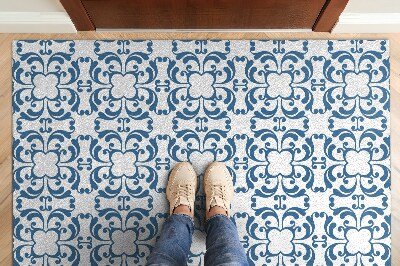 Indoor door mat Flowers abstraction