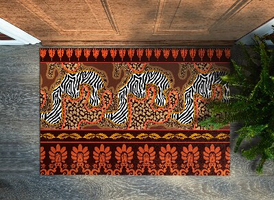 Doormat Africa animals abstraction
