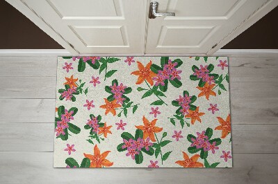 Indoor door mat Floral pattern