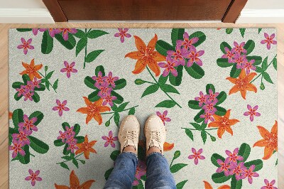 Indoor door mat Floral pattern