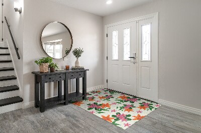 Indoor door mat Floral pattern