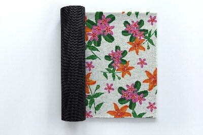 Indoor door mat Floral pattern