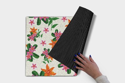 Indoor door mat Floral pattern