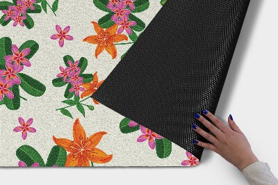 Indoor door mat Floral pattern