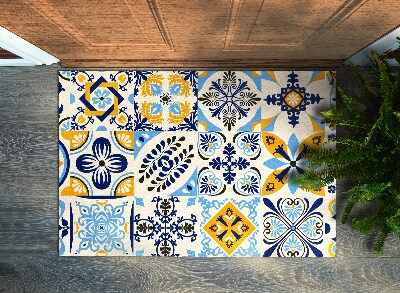 Indoor door mat Azulejo