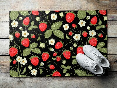 Door mat indoor Strawberries