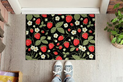 Door mat indoor Strawberries