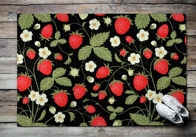 Door mat indoor Strawberries