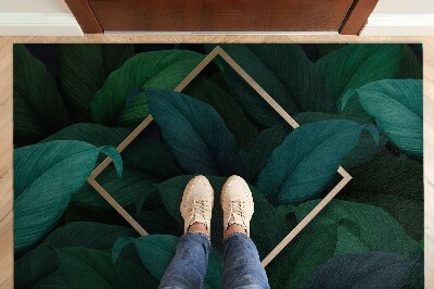 Door mat indoor Tropical leaves