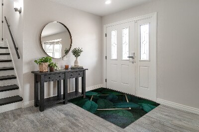 Door mat indoor Tropical leaves