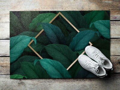 Door mat indoor Tropical leaves