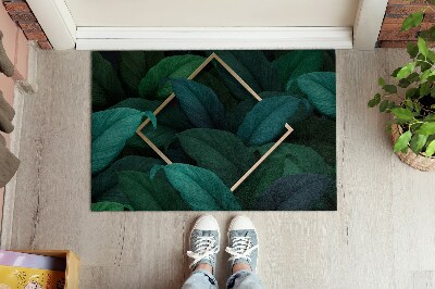 Door mat indoor Tropical leaves