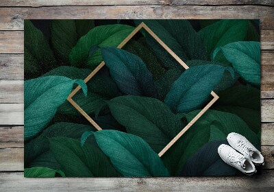 Door mat indoor Tropical leaves