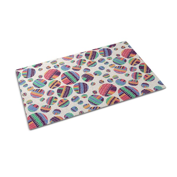 Door mat indoor Colorful dots abstraction