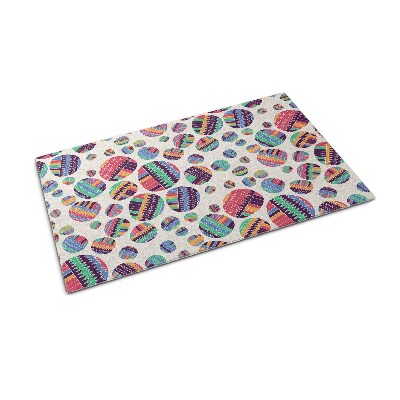 Door mat indoor Colorful dots abstraction