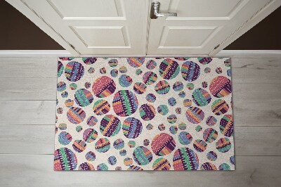 Door mat indoor Colorful dots abstraction