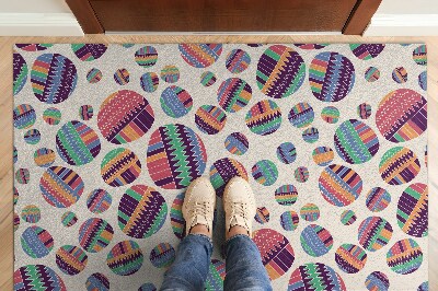 Door mat indoor Colorful dots abstraction