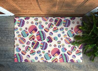 Door mat indoor Colorful dots abstraction