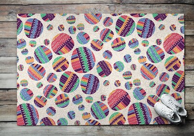 Door mat indoor Colorful dots abstraction