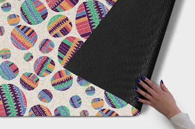 Door mat indoor Colorful dots abstraction