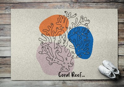 Door mat indoor Coral reef