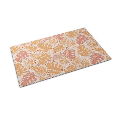 Door mat Monstera leaves pattern