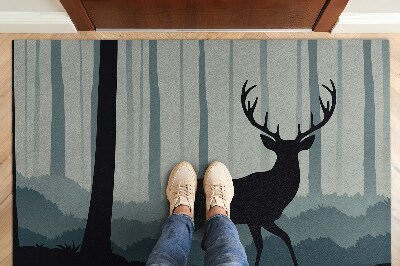 Door mat Forest motif