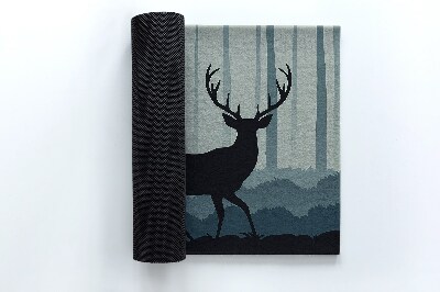 Door mat Forest motif