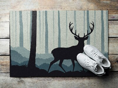 Door mat Forest motif