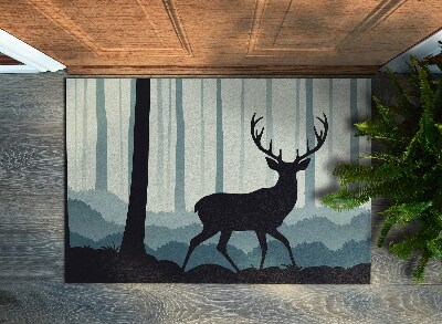 Door mat Forest motif