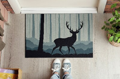 Door mat Forest motif