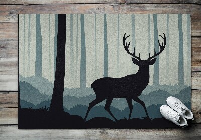 Door mat Forest motif