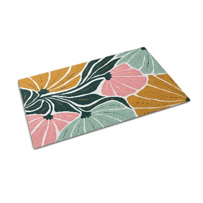 Doormat Geometric flowers