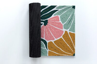 Doormat Geometric flowers