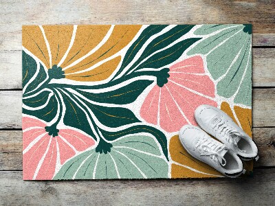 Doormat Geometric flowers