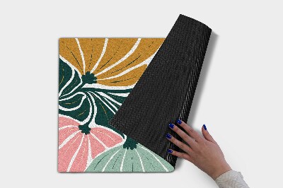 Doormat Geometric flowers